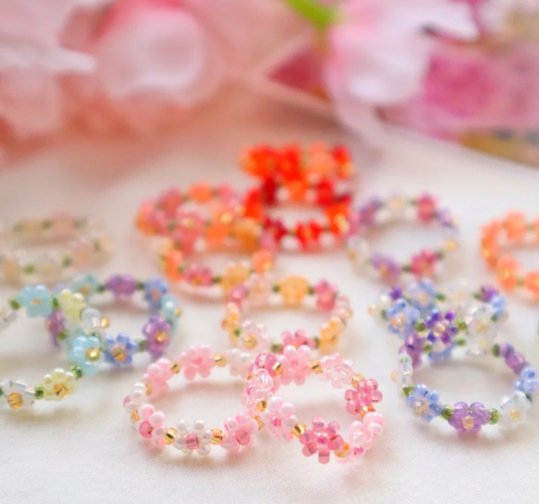 FROM LOVE 🌸Flower series🌸Spring beads flower ring