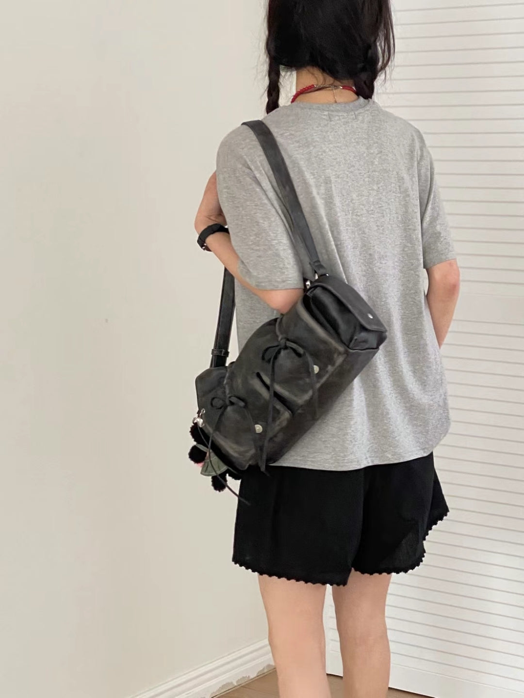 🫧首團優惠價🫧泫雅同款 | 大容量ribbon洗水色shoulder bag🎀BIG size