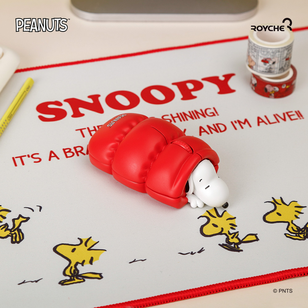 Royche x PEANUTS SNOOPY 可愛靜音睡袋造型滑鼠